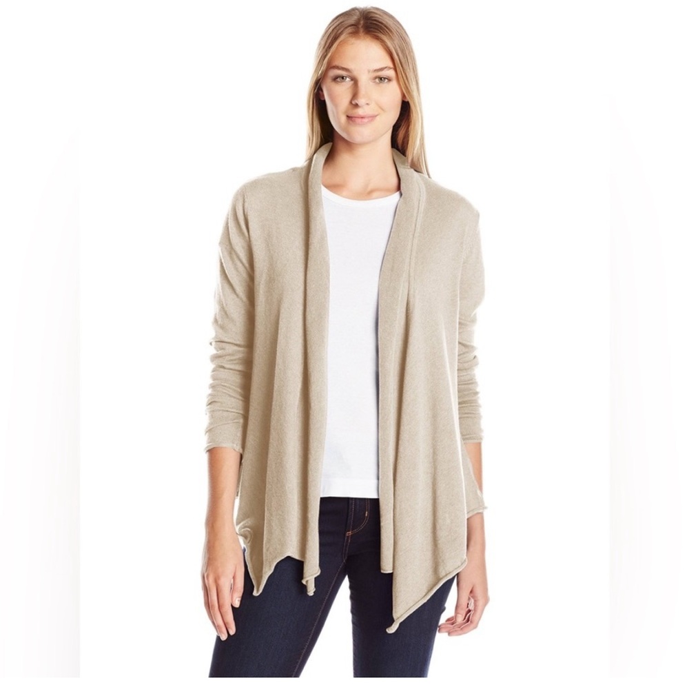 NWOT Prana Ivory Georgia Wrap Ruffle Open Cardigan
Size small